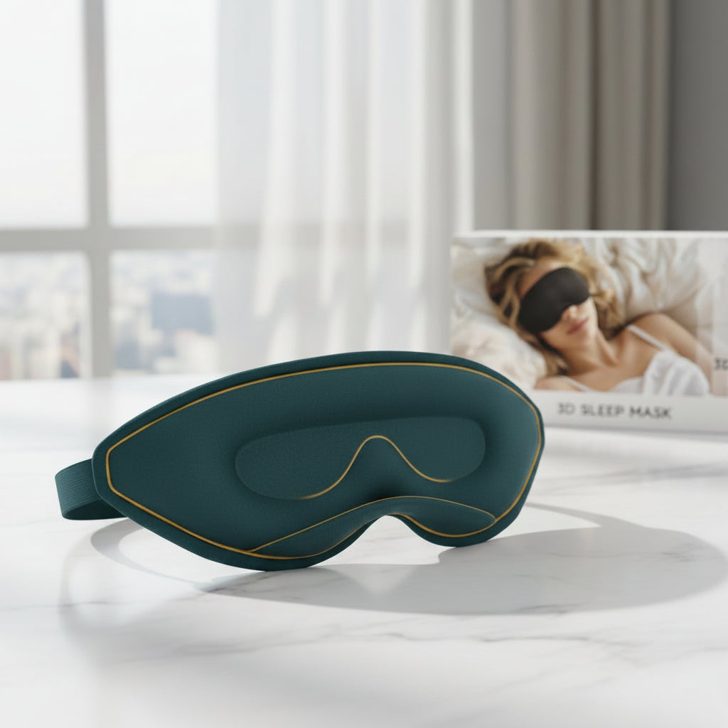 Ecliptix 3D Contoured Sleep Eye Mask – 2-Pack, 100% Light Blocking