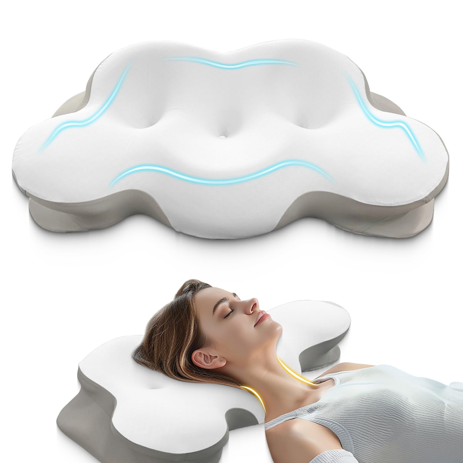 Ecliptix Cervical Memory Foam Pillow – Neck & Shoulder Pain Relief