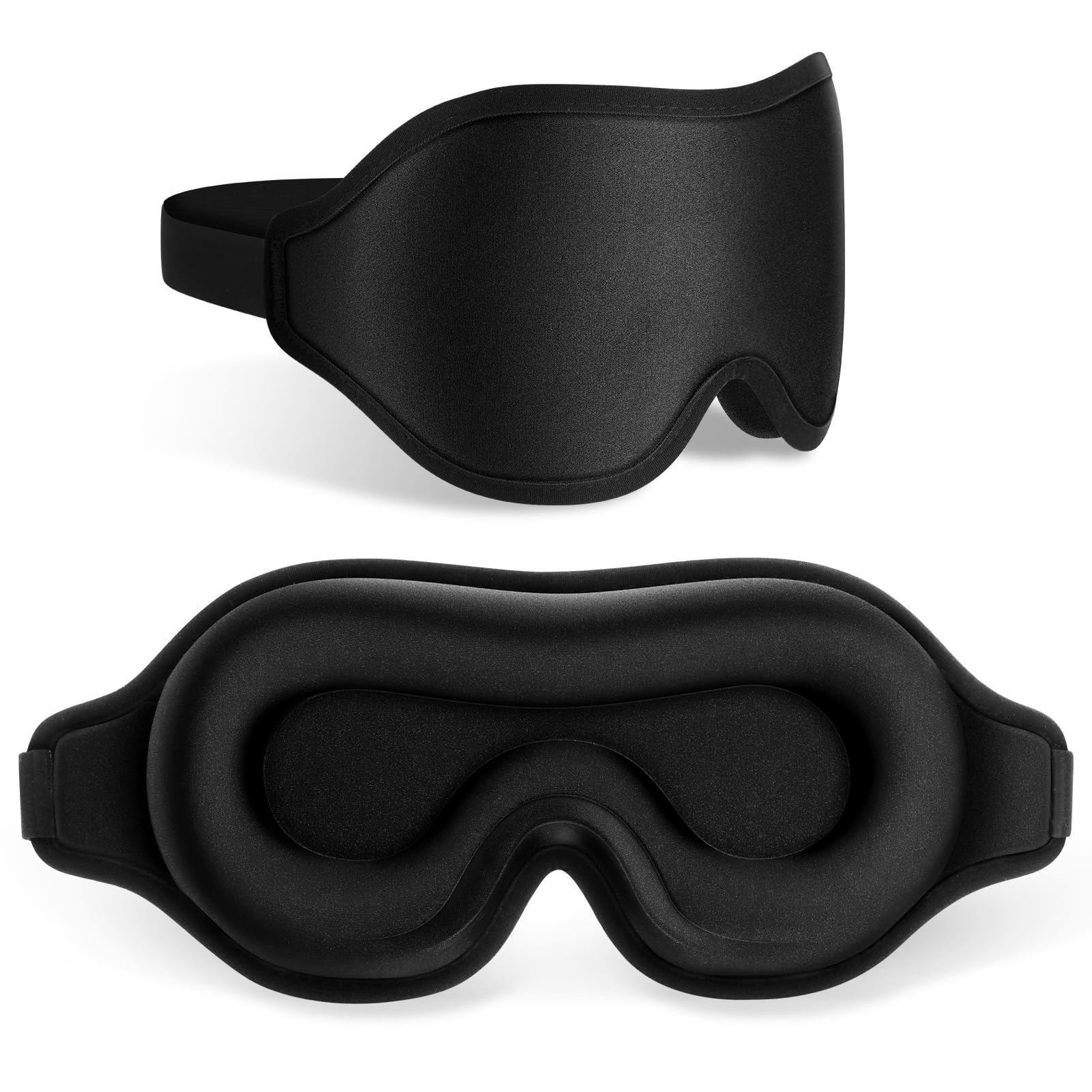Ecliptix 3D Contoured Sleep Mask – Zero Pressure, 99% Blackout